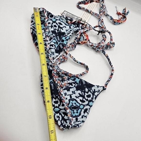 NWT Gypsy 05 Multi Aqua Bikini top only size small - Picture 7 of 9